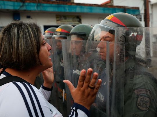 Bolivarian National Guard in Urena