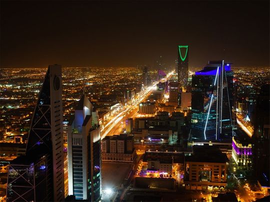 Riyadh skyline, Saudi Arabia.
