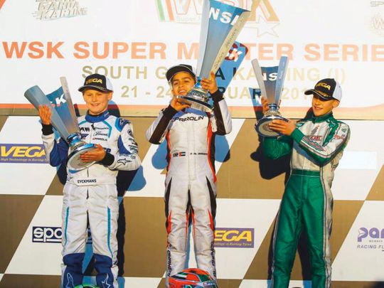 Al Dhaheri delivers resounding victory in WSK Super Master Series