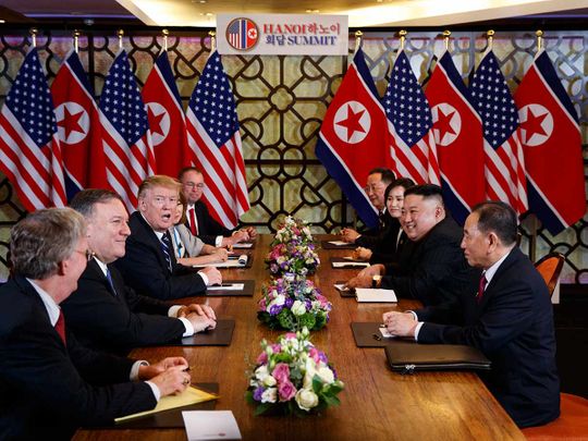 Trump Kim meeting in Hanoi 20190228