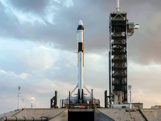 The SpaceX Falcon 9 rocket