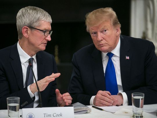 Tim Cook and Trump