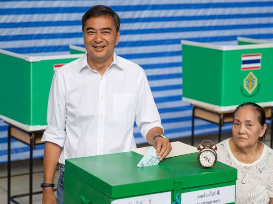 Thai Democrat Party leader Abhisit Vejjajiva