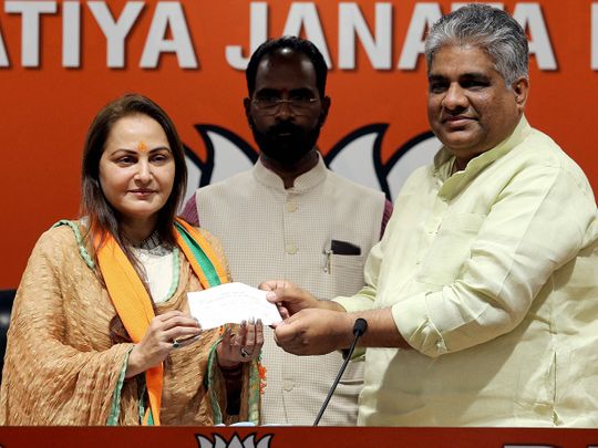 Actor-turned-politician Jaya Prada joins BJP | India – Gulf News