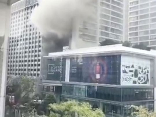 Singapore fire at hotel 190327