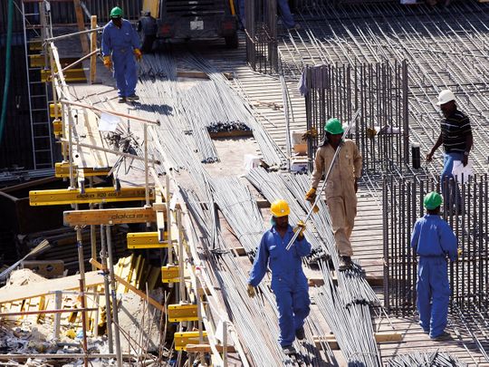 A construction site in Dubai