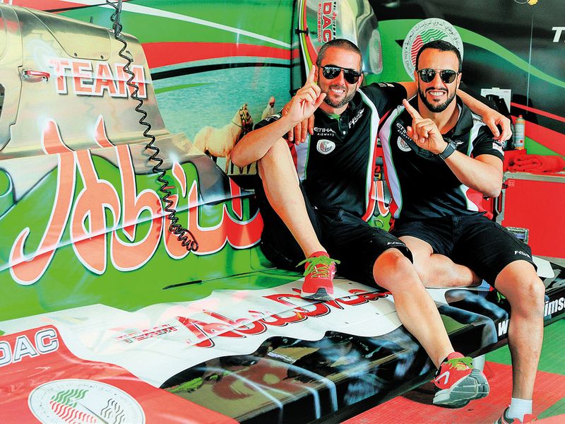 Shaun Torrente (left) and teammate Thani Al Qamzi