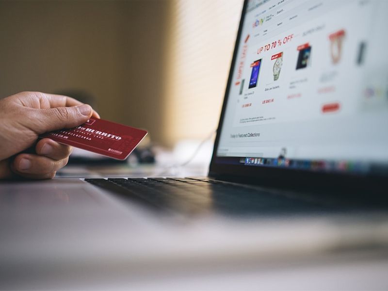 Online credit card purchase
