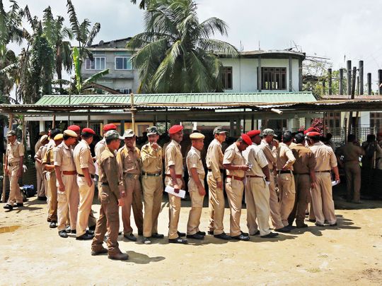 Policemen deployed on election duty