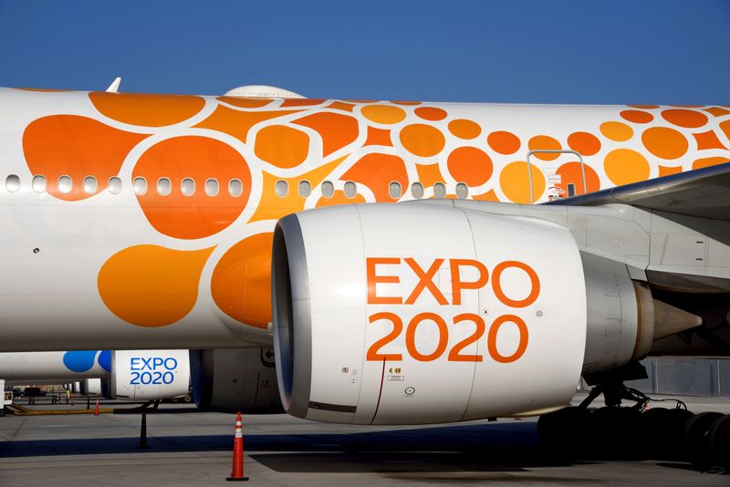 emirates expo 2020 plane