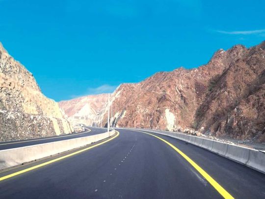 new sharjah-Khor Fakkan road