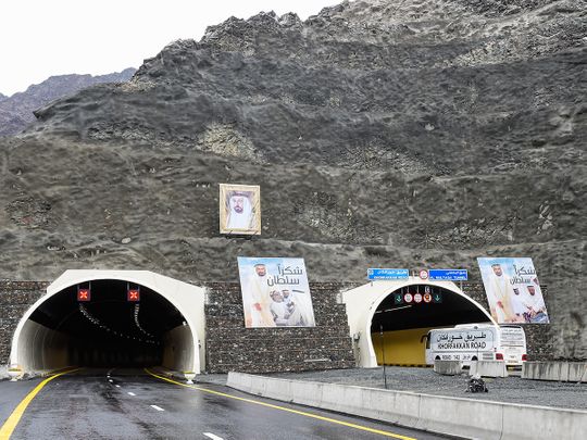 Al Multaqa tunnel on the new Sharjah-Khor Fakkan road