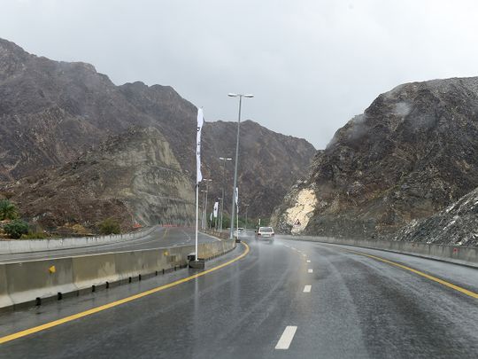 The new Sharjah-Khor Fakkan road