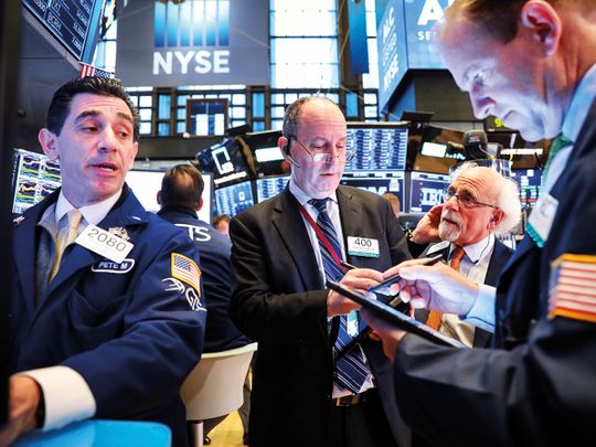Traders at the New York Stock Exchange 9