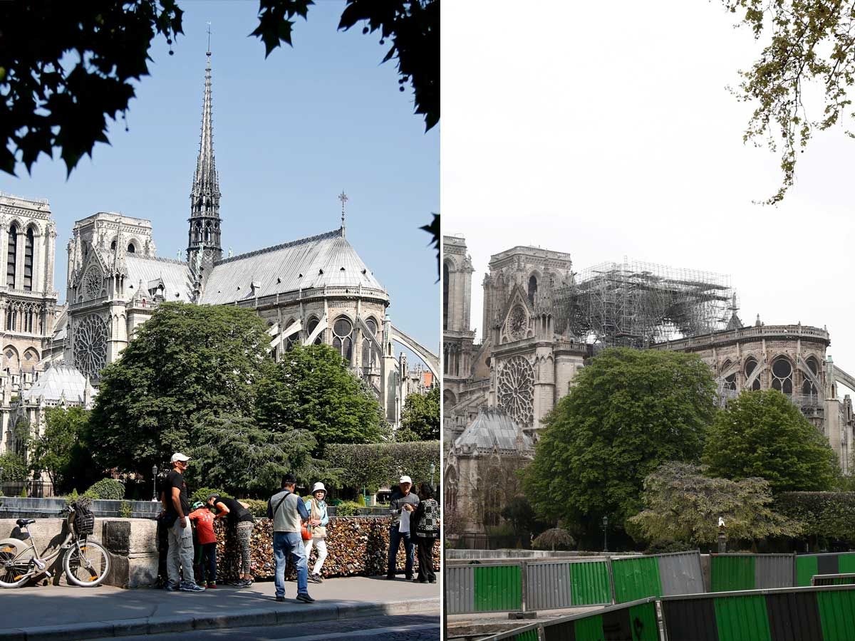 Before And After The Big Fire: A Look Inside Notre-Dame | Europe – Gulf ...