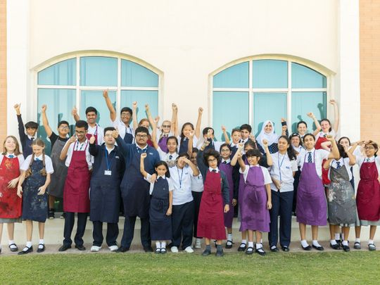 Students from Repton School, Dubai and Manzil Cenre, Sharjah.