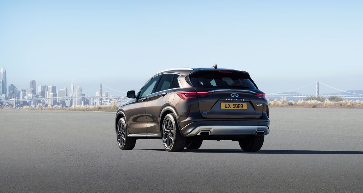 QX50 rear exterior