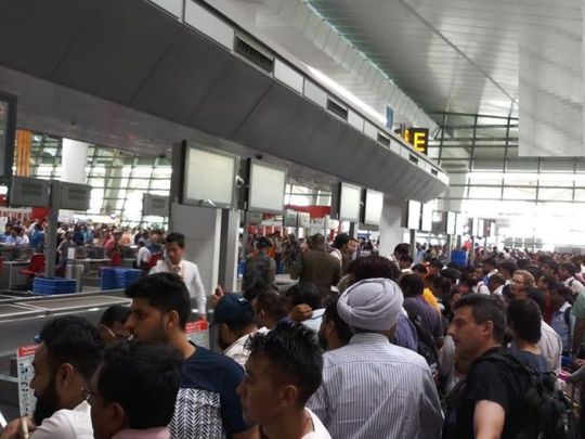 190427 Air India airport chaos