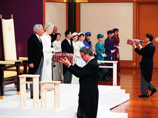 Japan’s emperor Akihito and empress Michiko