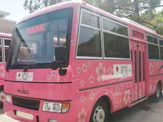 Pink bus service