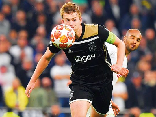 Ajax's defender Matthijs de Ligt