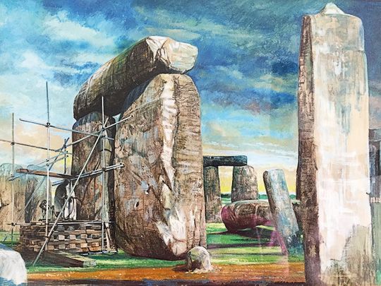 Archaeological excavations take place in Stonehenge