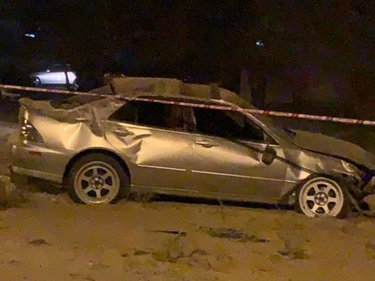 Car accident in Al Ain 