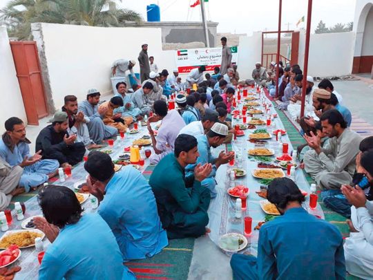 The UAE embassy’s Iftar programme