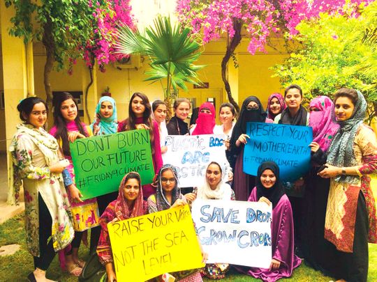 Students of Quaid-i-Azam University, Islamabad, have joined the Youth Climate Strike.