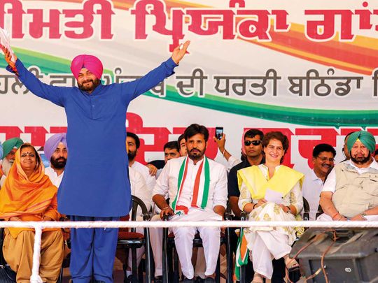 Punjab minister and Congress leader Navjot Singh Sidhu
