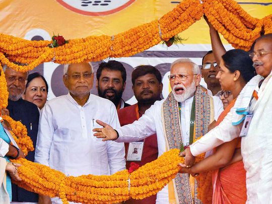 Prime Minister Modi and Bihar Chief Minister Nitish Kumar