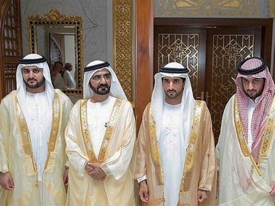 Shaikh Mohammad Bin Rashid and sons