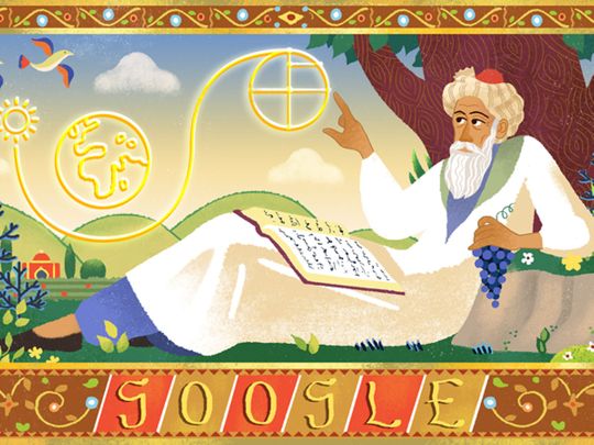 Omar Khayyam Google Doodle