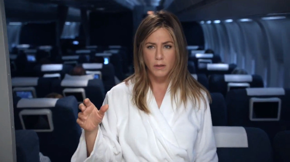 Watch Jennifer Aniston Looks For A Shower At 40000ft Entertainment