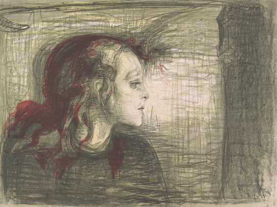 The Sick Child,1896 by Edvard Munch.-1558426044749