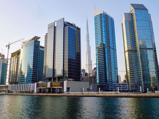 Office towers in Business Bay