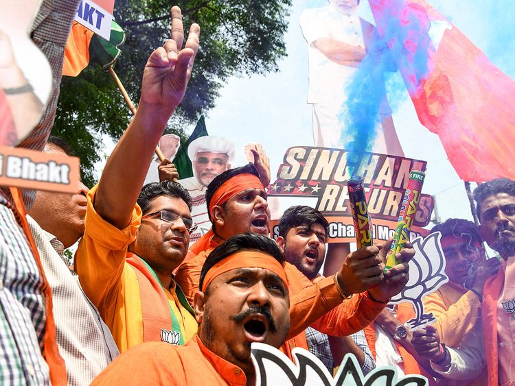 India elections 2019 live results, early trends: Saffron wash - massive ...