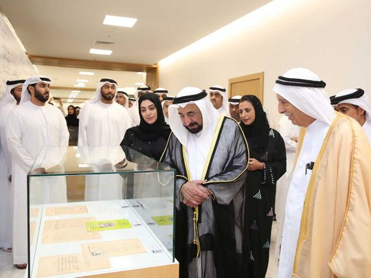 Sultan opens the First Edition of Emirati Book Fair in Sharjah