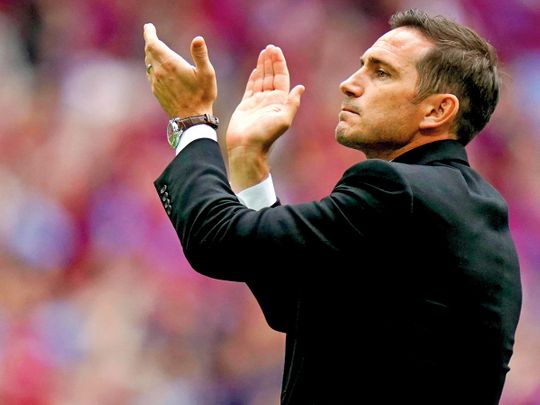 Derby County manager Frank Lampard 