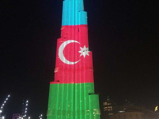 Azerbaijan flag 