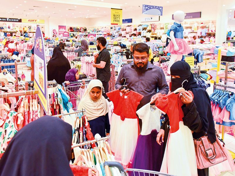 Shoppers at Lulu Hypermarket in Al Qusais, Dubai