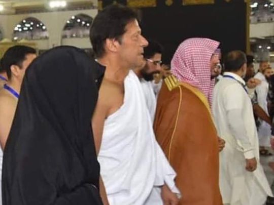 Imran Khan in Makkah
