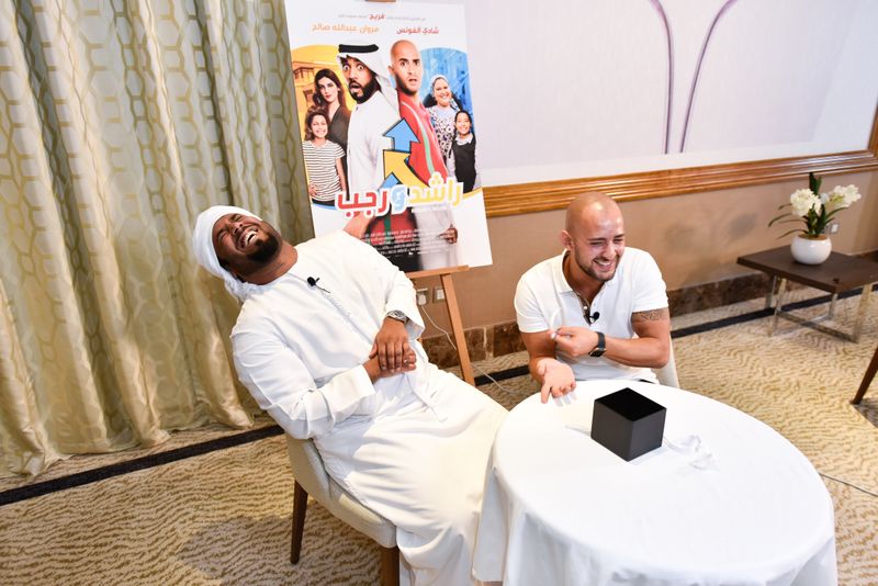 Marwan Abdullah Saleh and Shadi Alfons, the lead stars of 'Rashid & Rajab'.