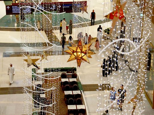 Eid decorations at Dubai Mall