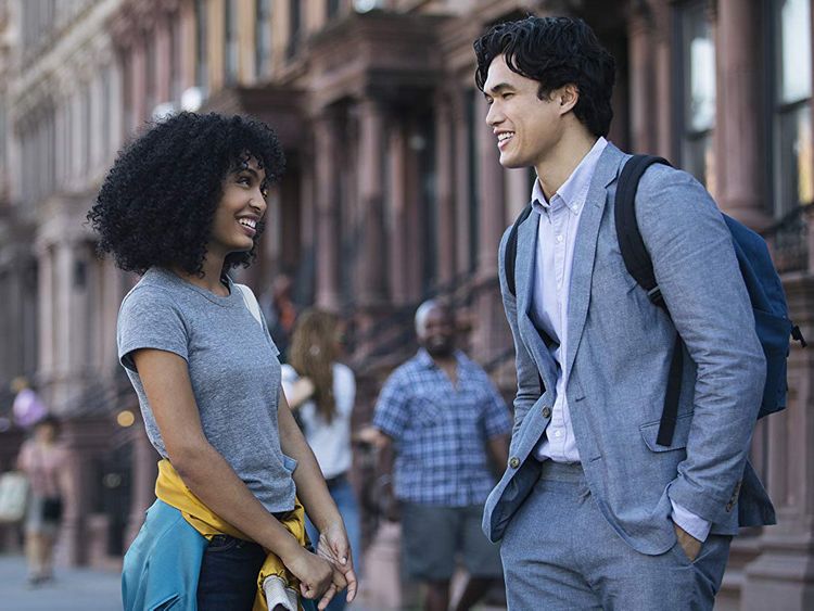 Yara Shahidi and Charles Melton in The Sun Is Also a Star-1559643655812