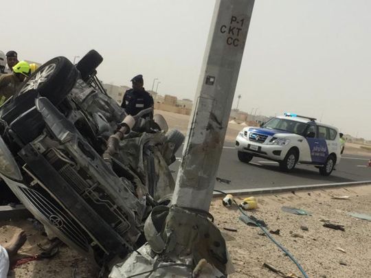 Three Emirati siblings road accident