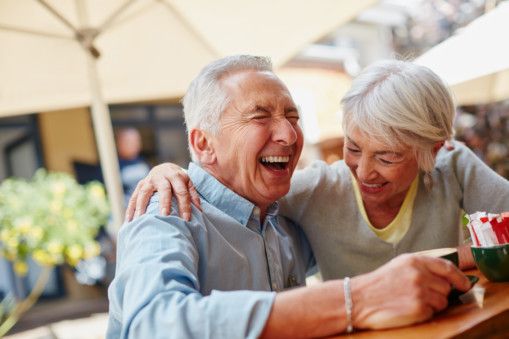 OPN  elderly man and a woman in a happy mood-1559821291525