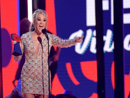 tab Carrie Underwood at CMT Awards-1559804903570