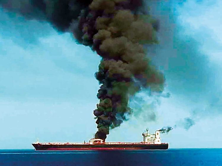 Two Tankers Struck In Suspected Attacks In Gulf Of Oman