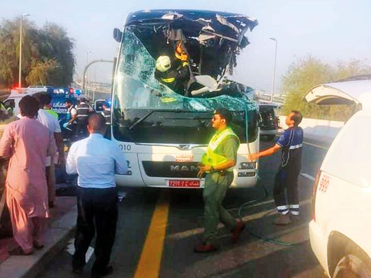 Seventeen people were killed in the horrific road accident